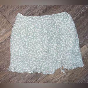 Floral Mint Green skirt- super comfy material